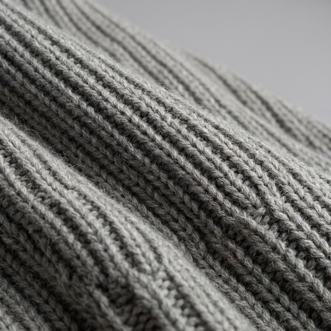 Silas | Sharp Ribbed Full-Zip Knit Cardigan