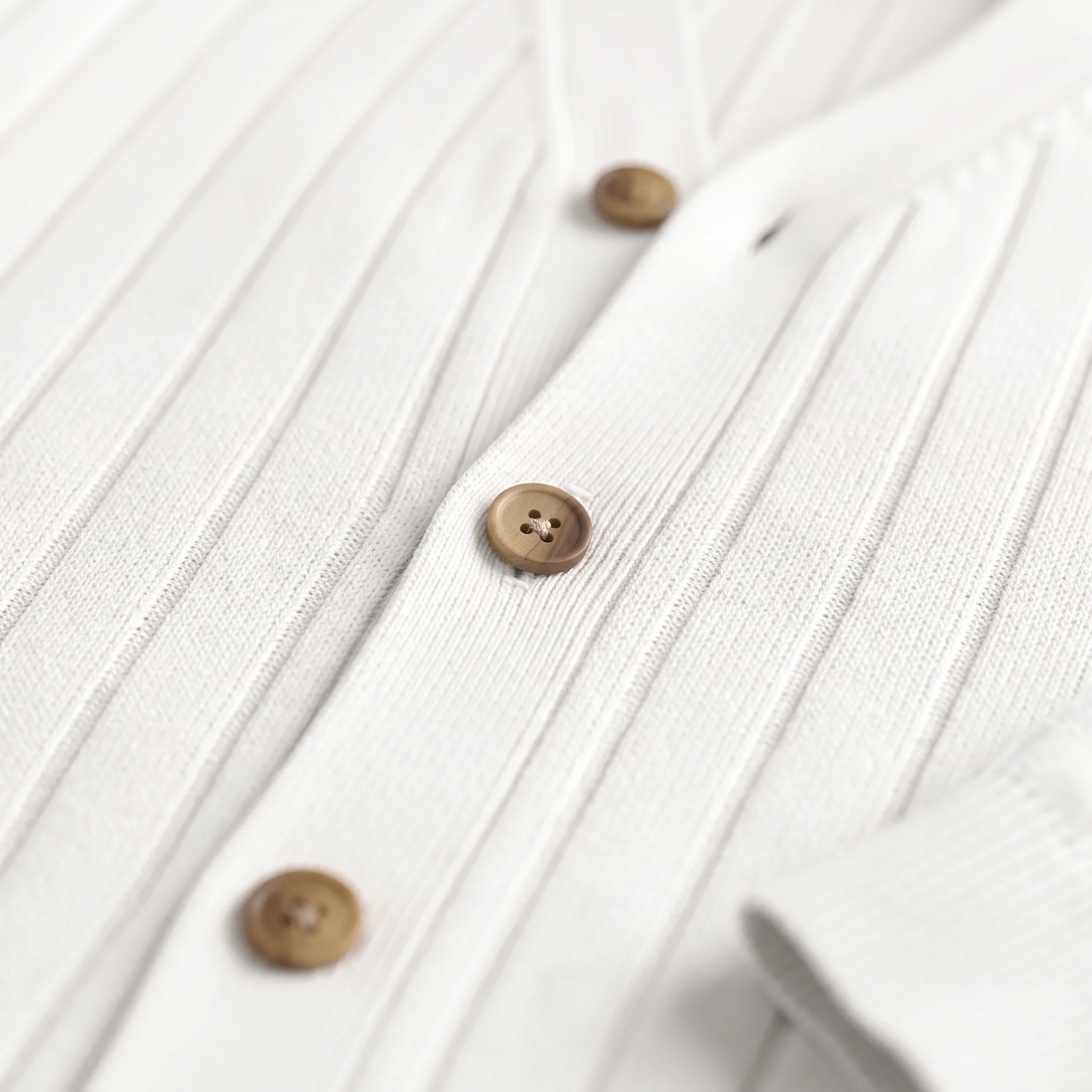 Kendrick | Relaxed Ribbed V-Neck Cardigan for Men