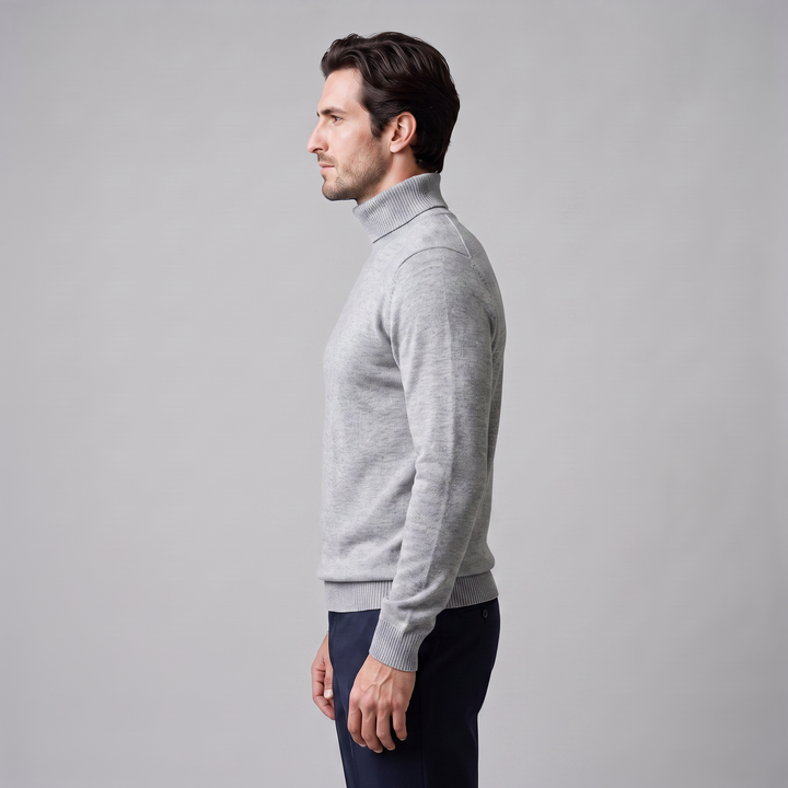Barrington | Warm Ribbed Turtleneck Jumper for Men