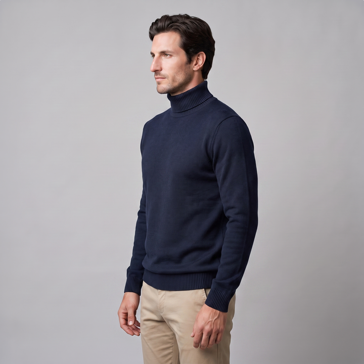 Barrington | Warm Ribbed Turtleneck Jumper for Men