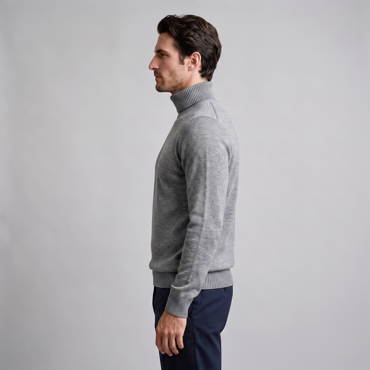 Barrington | Warm Ribbed Turtleneck Jumper for Men
