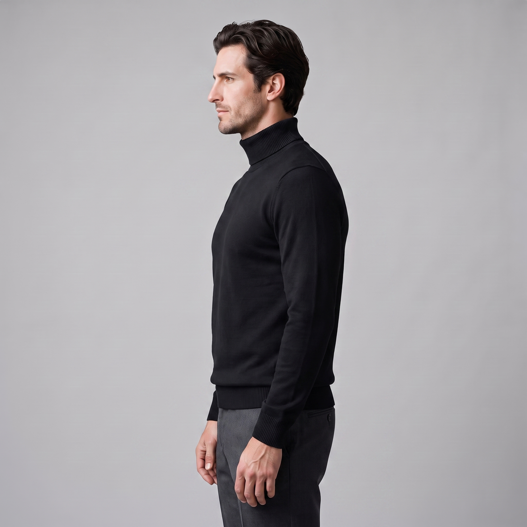 Barrington | Warm Ribbed Turtleneck Jumper for Men