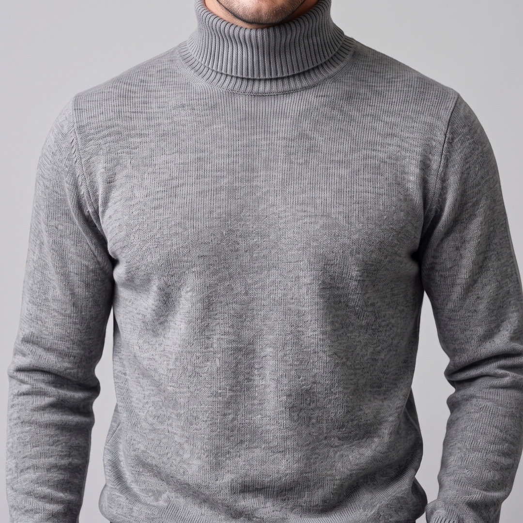 Barrington | Warm Ribbed Turtleneck Jumper for Men