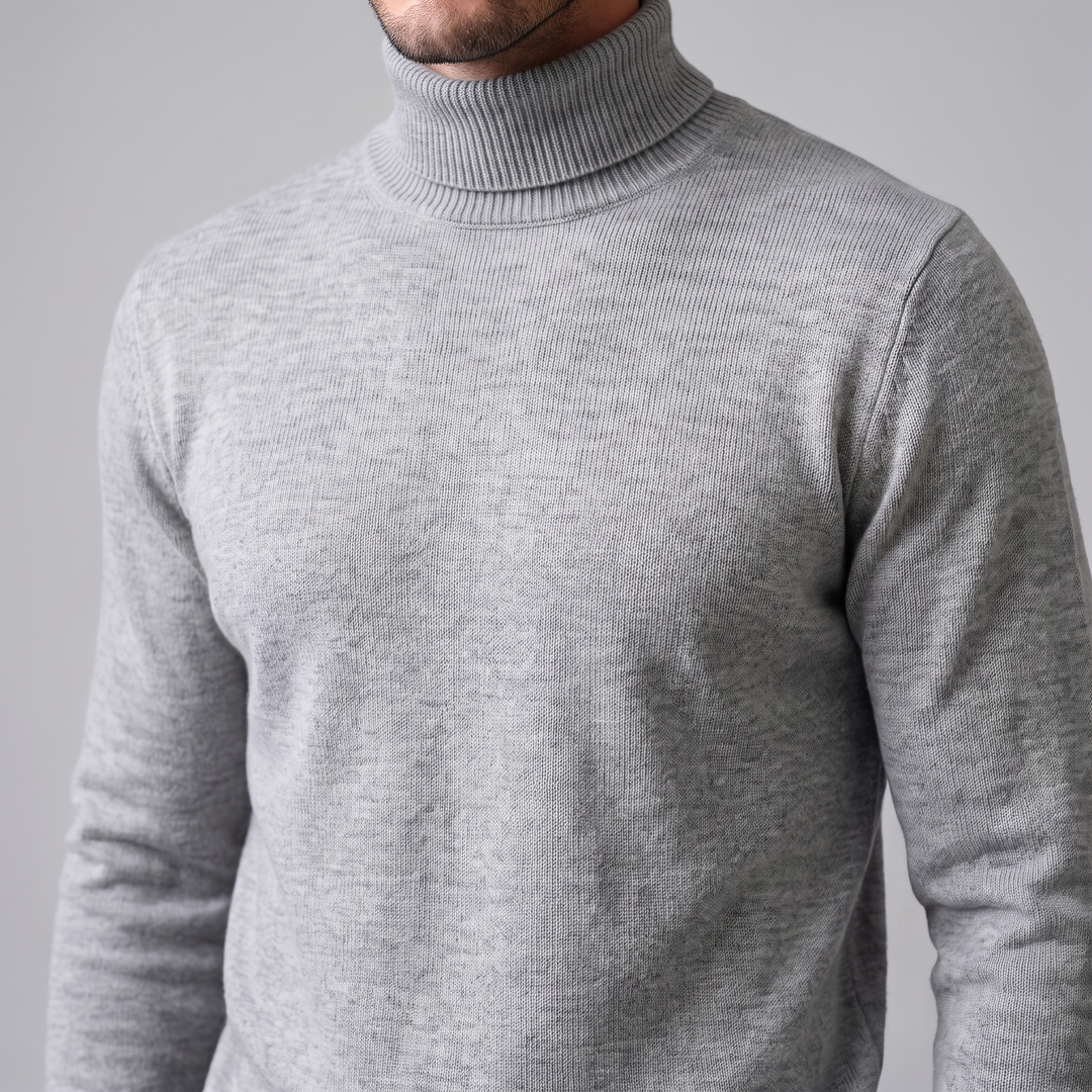 Barrington | Warm Ribbed Turtleneck Jumper for Men