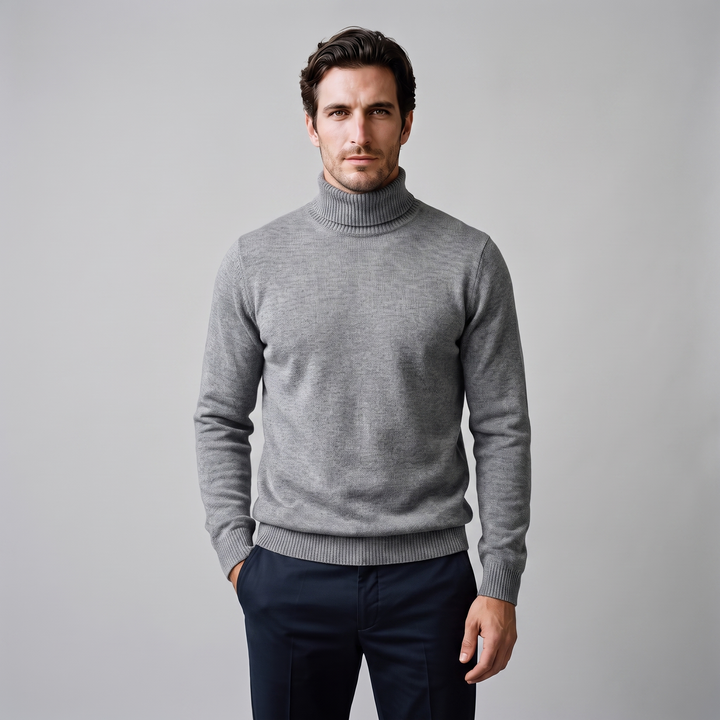 Barrington | Warm Ribbed Turtleneck Jumper for Men