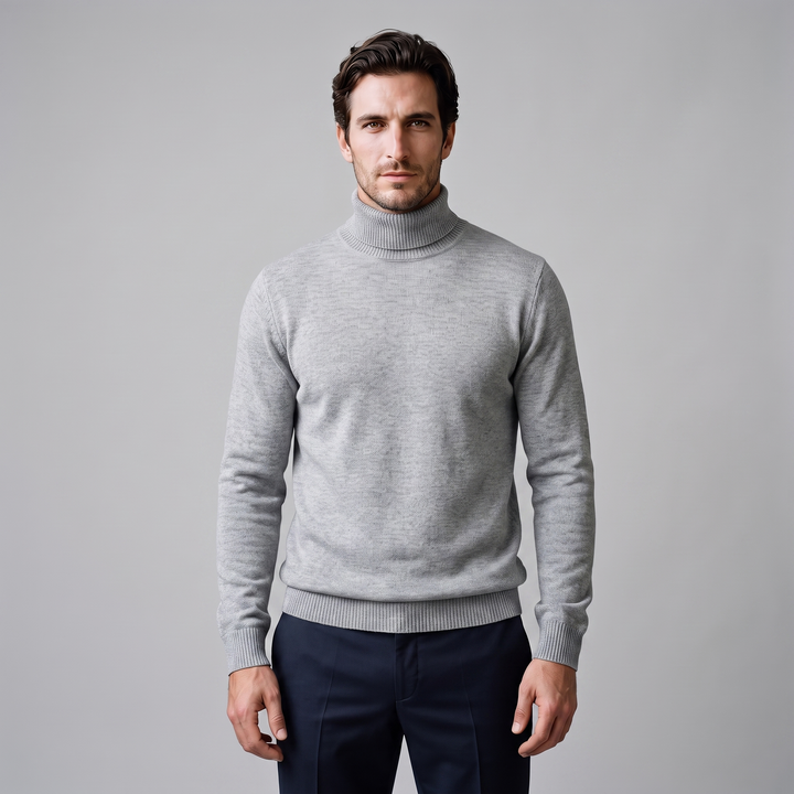 Barrington | Warm Ribbed Turtleneck Jumper for Men