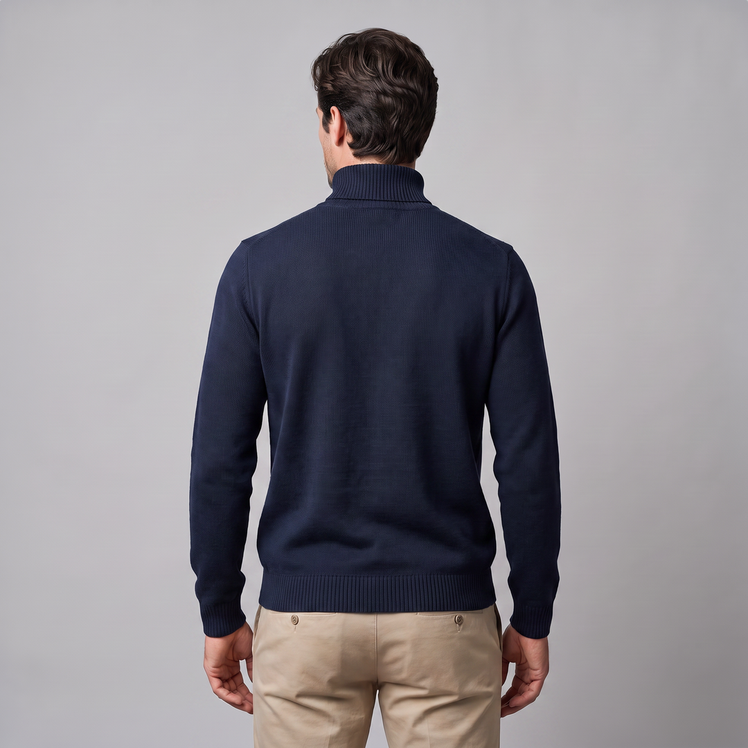 Barrington | Warm Ribbed Turtleneck Jumper for Men