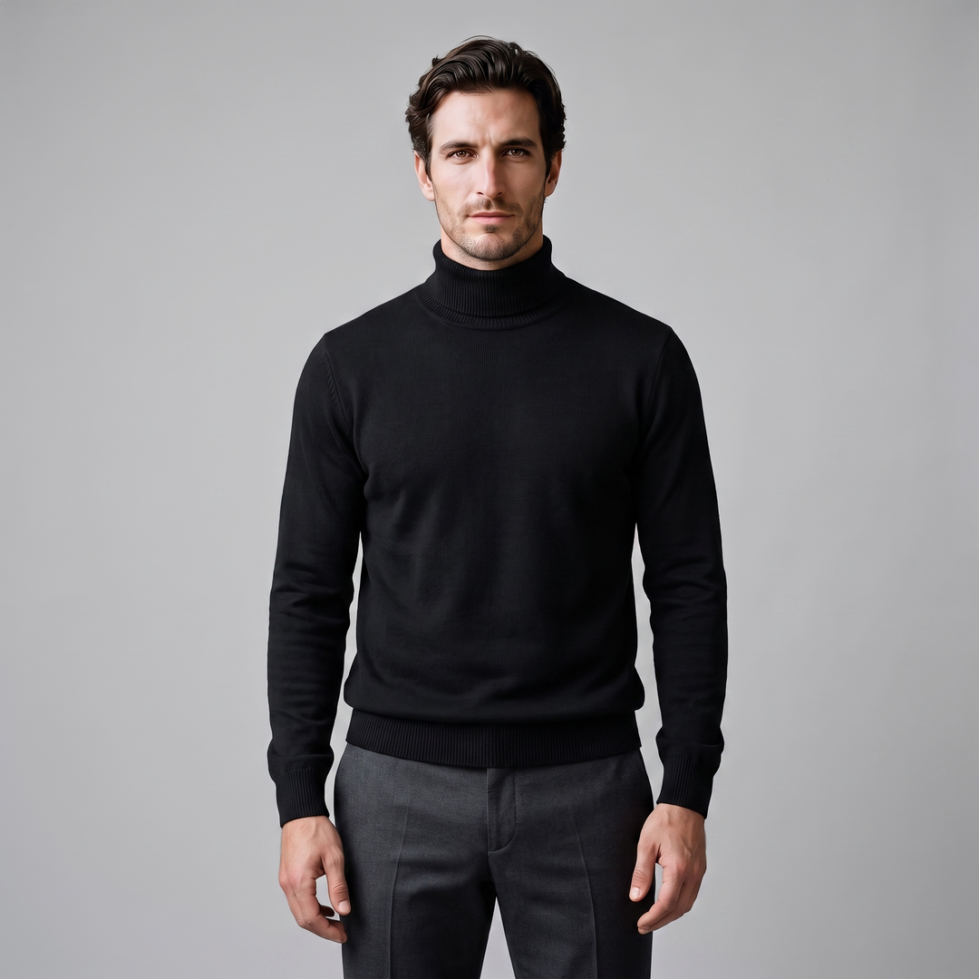 Barrington | Warm Ribbed Turtleneck Jumper for Men