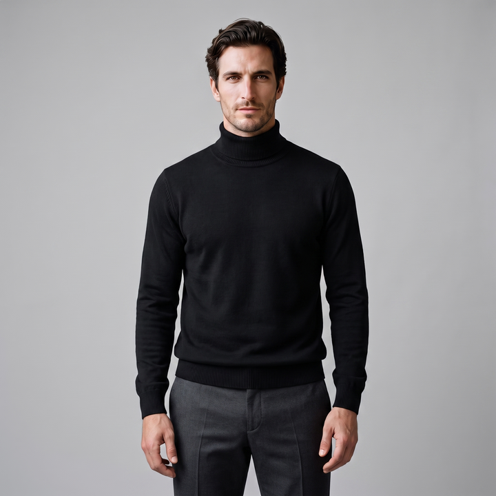 Barrington | Warm Ribbed Turtleneck Jumper for Men