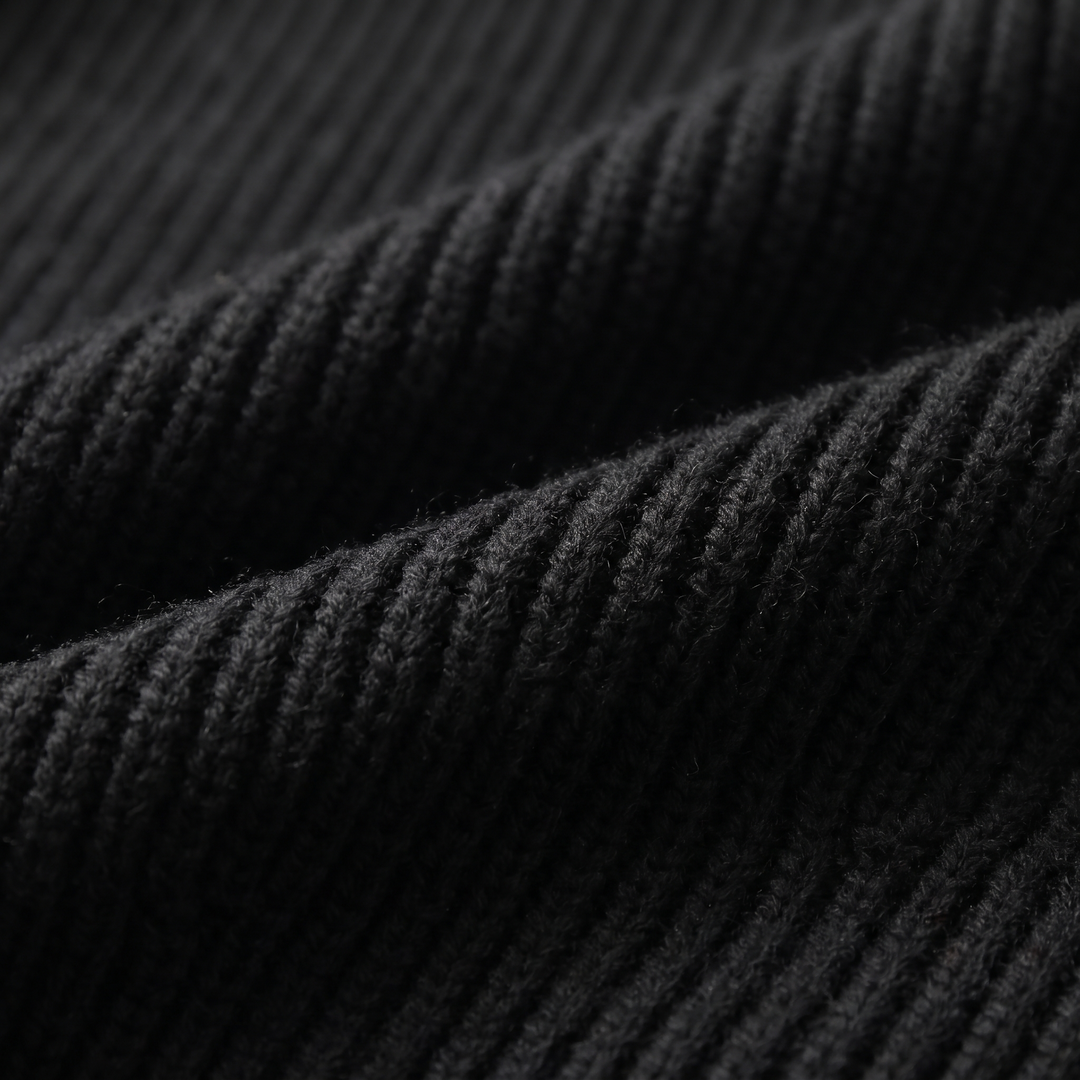 Jasper | Relaxed Ribbed Wool Full-Zip Cardigan