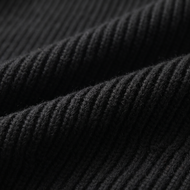Jasper | Relaxed Ribbed Wool Full-Zip Cardigan