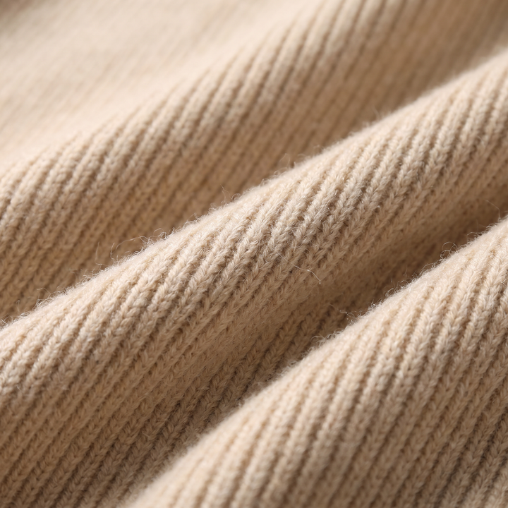 Jasper | Relaxed Ribbed Wool Full-Zip Cardigan