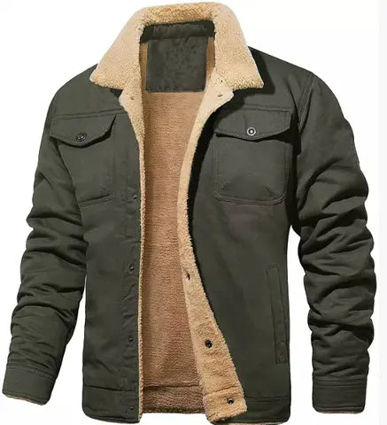 Declan | Warm Shearling Collar Jacket for Men's Outerwear