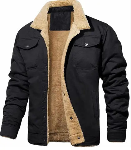 Declan | Warm Shearling Collar Jacket for Men's Outerwear