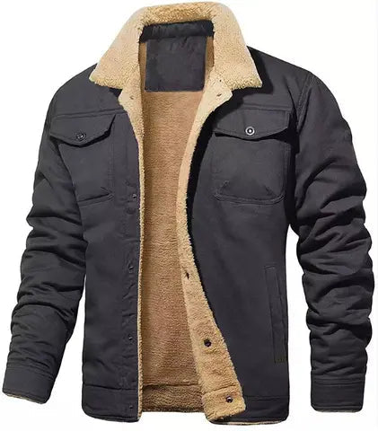 Declan | Warm Shearling Collar Jacket for Men's Outerwear