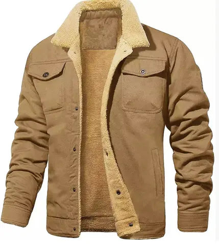 Declan | Warm Shearling Collar Jacket for Men's Outerwear