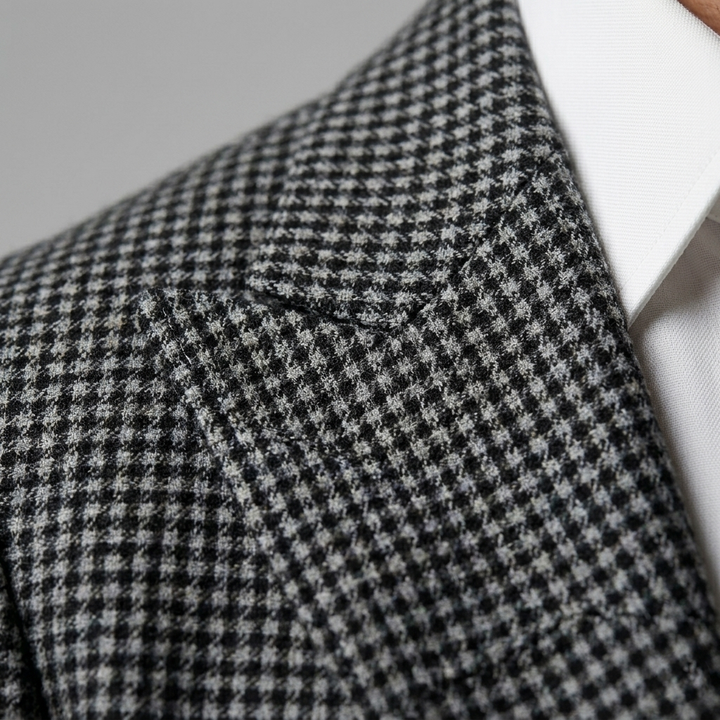 Oscar | Sharp Double-Breasted Check Blazer for Men's Tailoring
