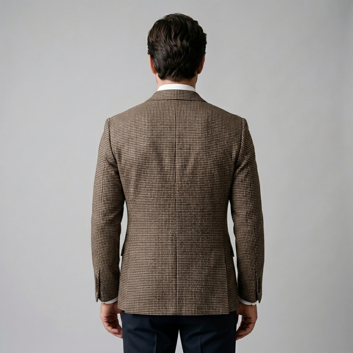 Oscar | Sharp Double-Breasted Check Blazer for Men's Tailoring