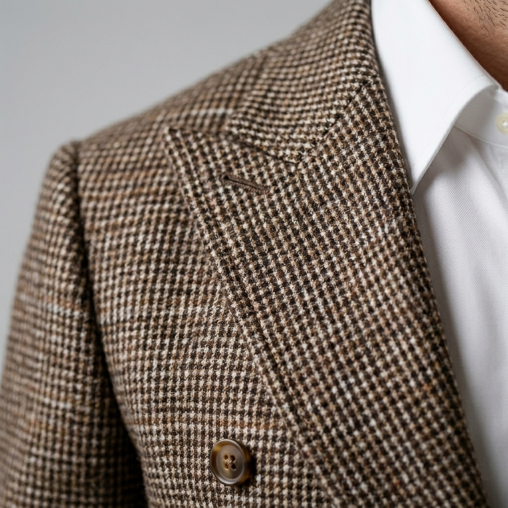 Oscar | Sharp Double-Breasted Check Blazer for Men's Tailoring