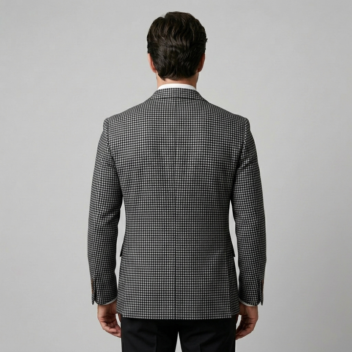 Oscar | Sharp Double-Breasted Check Blazer for Men's Tailoring