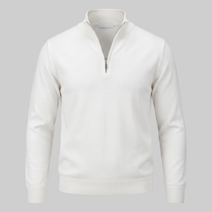 Kellan | Sharp Slim Fit Half-Zip Knit Sweater