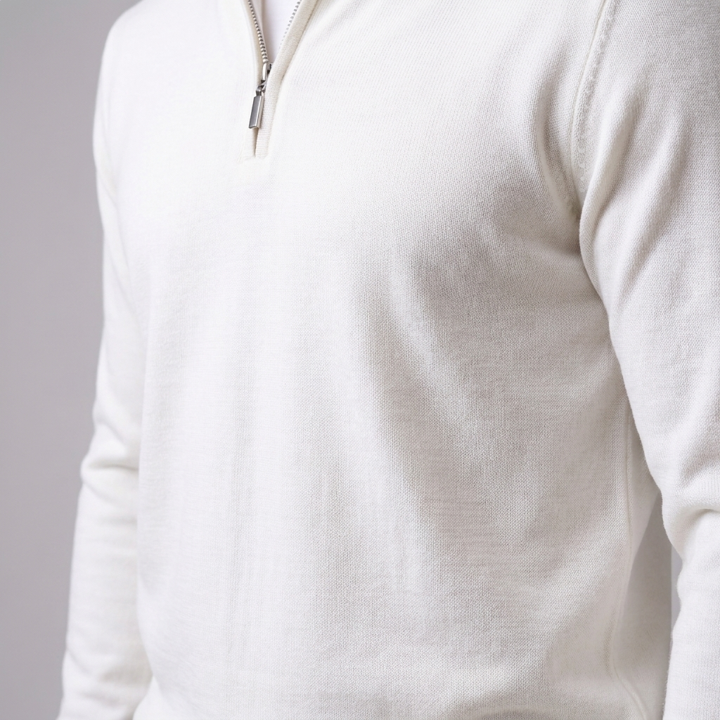 Kellan | Sharp Slim Fit Half-Zip Knit Sweater