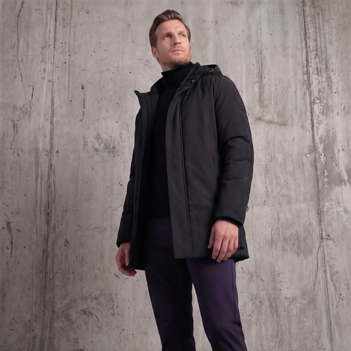 Elliot | Sleek Hooded Parka for Men