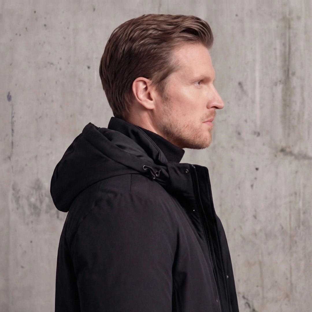 Elliot | Sleek Hooded Parka for Men
