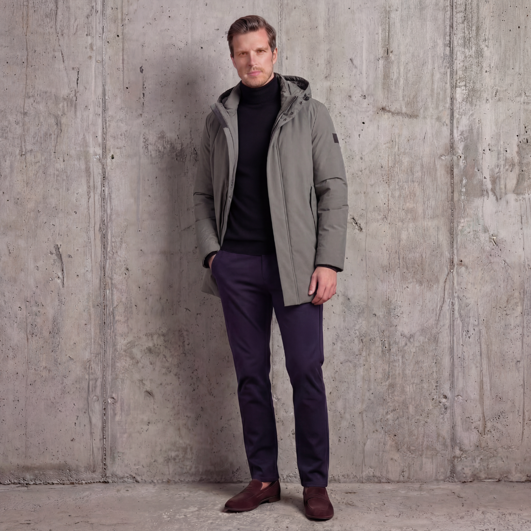 Elliot | Sleek Hooded Parka for Men
