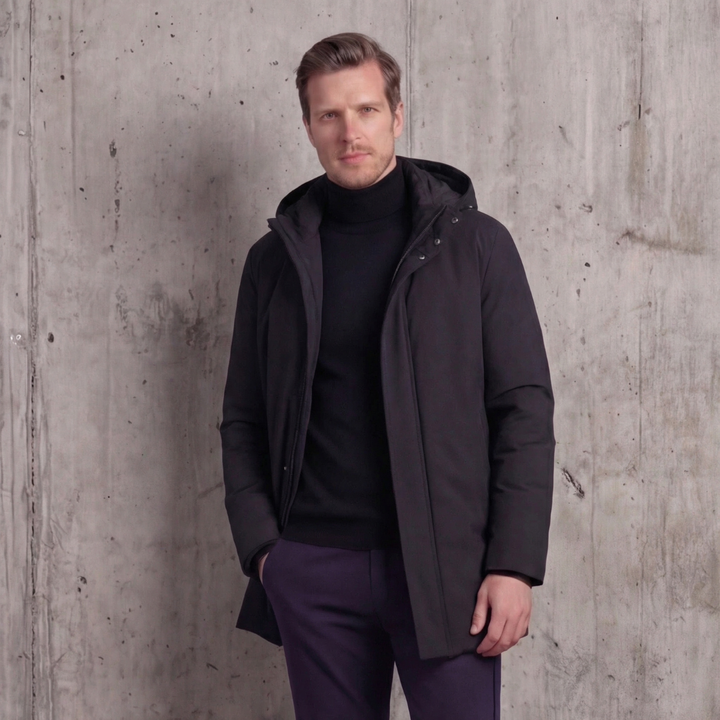 Elliot | Sleek Hooded Parka for Men