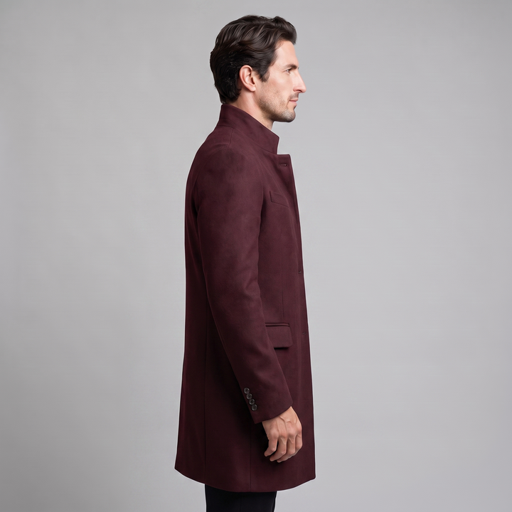 Jethro | Elegant Long Overcoat for Men