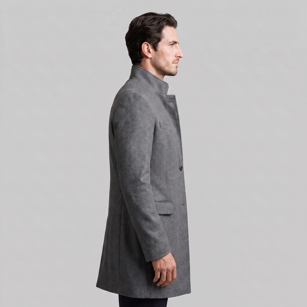 Jethro | Elegant Long Overcoat for Men