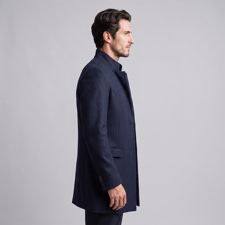 Jethro | Elegant Long Overcoat for Men