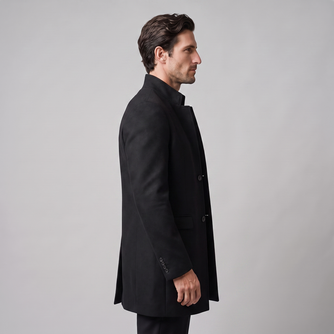 Jethro | Elegant Long Overcoat for Men
