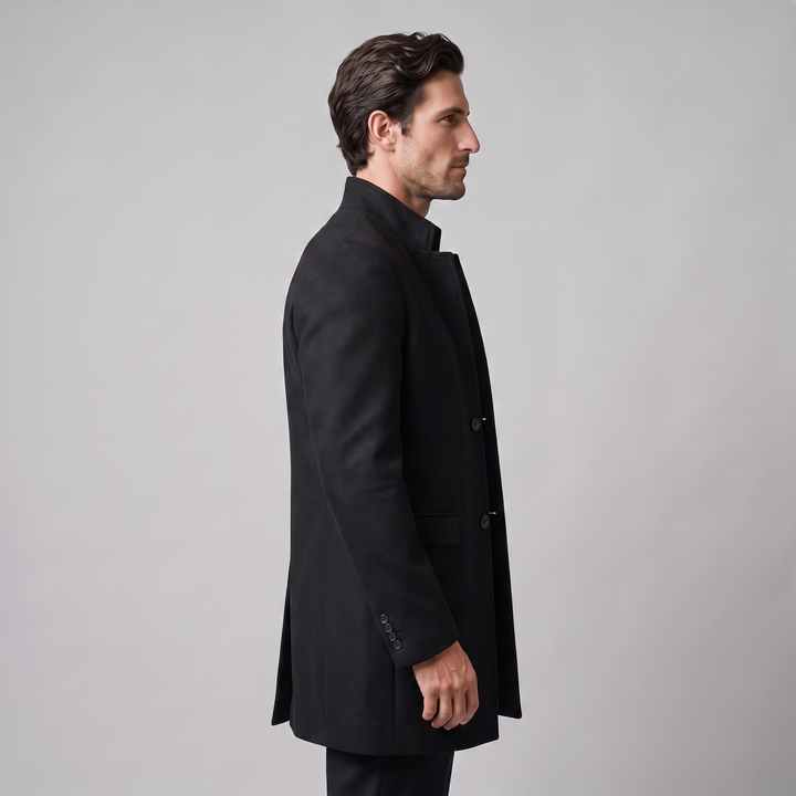Jethro | Elegant Long Overcoat for Men