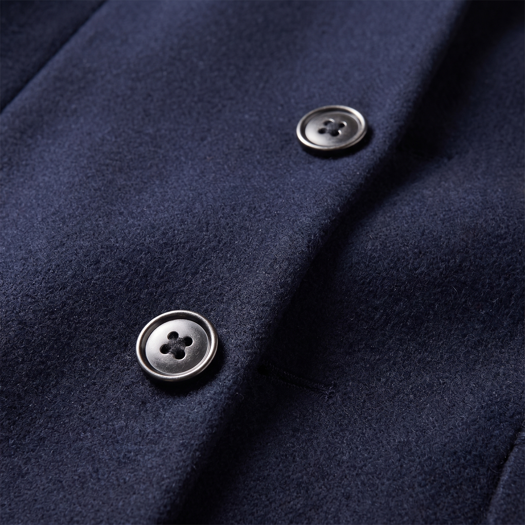 Jethro | Elegant Long Overcoat for Men