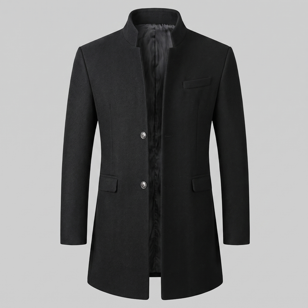 Jethro | Elegant Long Overcoat for Men