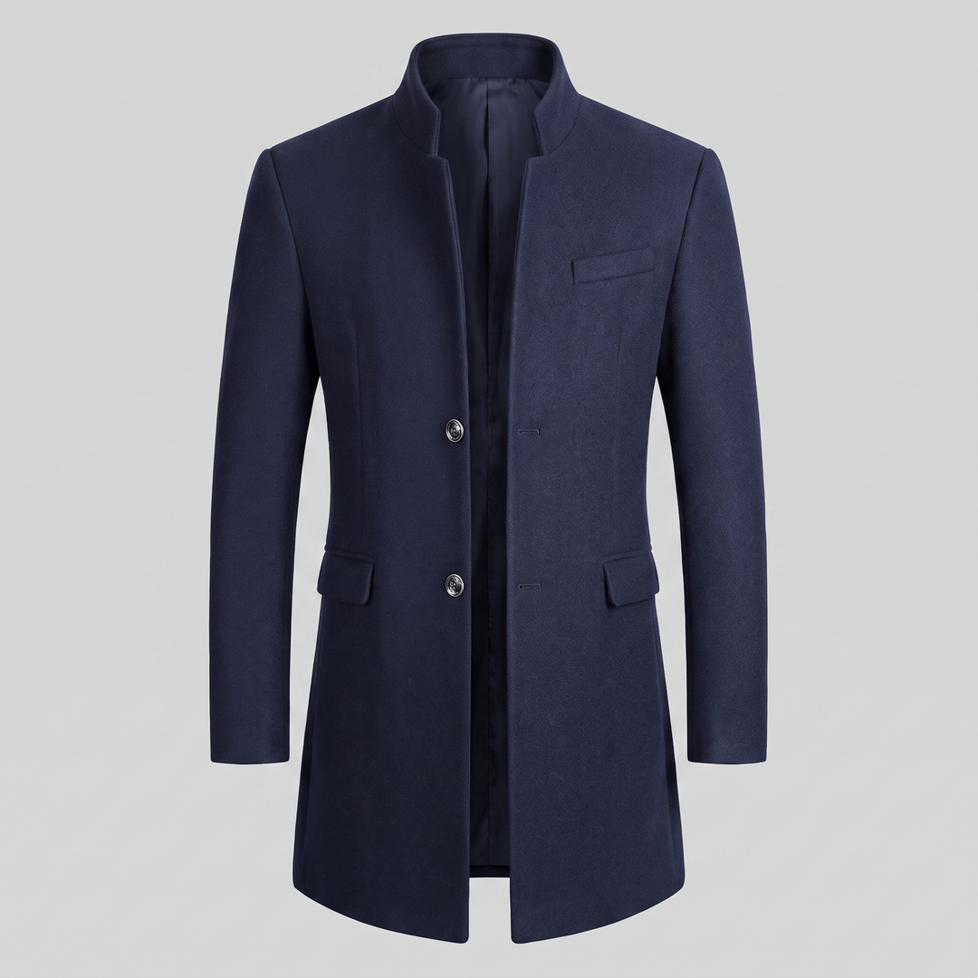 Jethro | Elegant Long Overcoat for Men