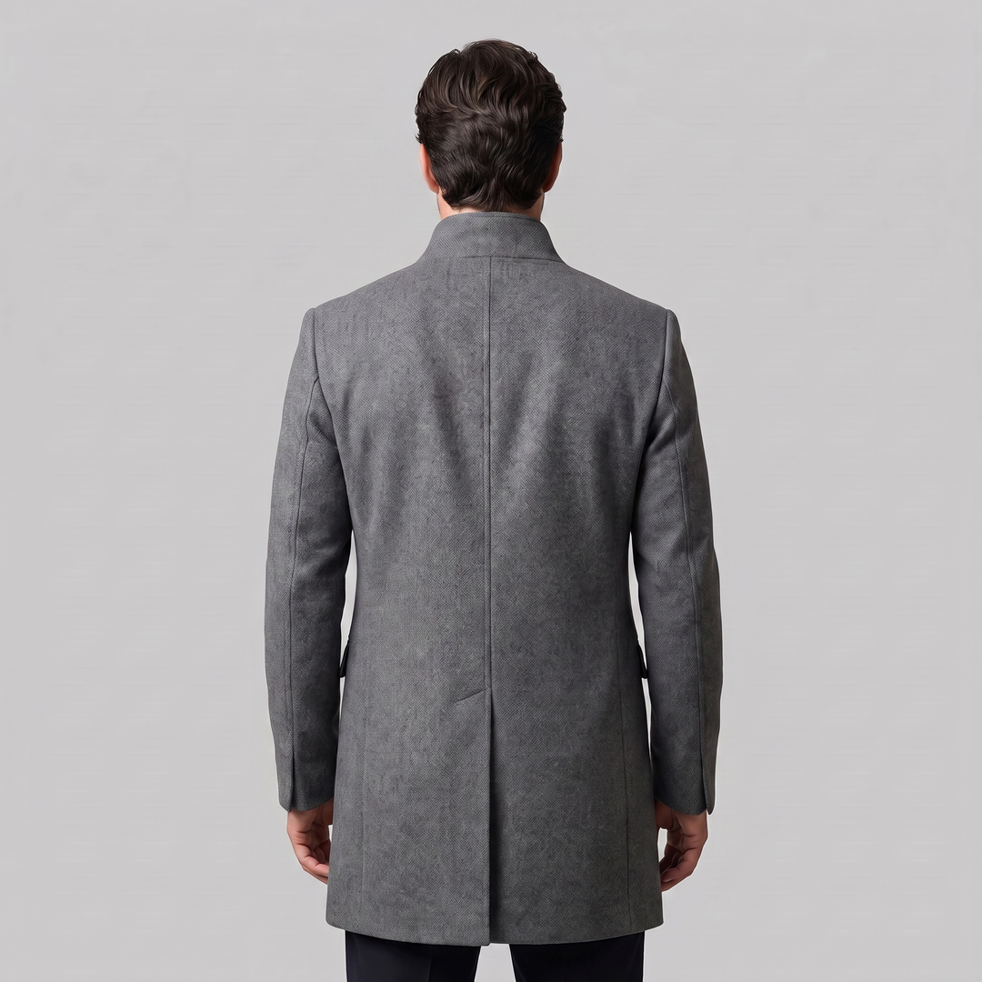 Jethro | Elegant Long Overcoat for Men