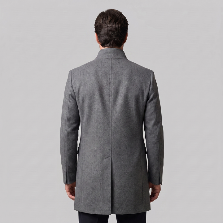 Jethro | Elegant Long Overcoat for Men