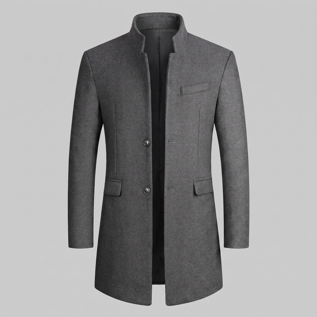 Jethro | Elegant Long Overcoat for Men