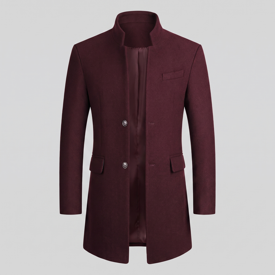 Jethro | Elegant Long Overcoat for Men
