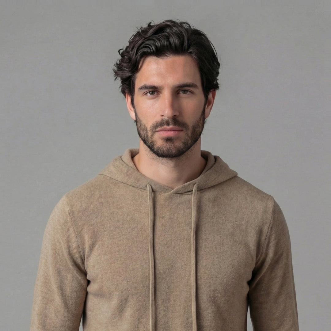 Jorah | Casual Knitted Pullover Hoodie for Men