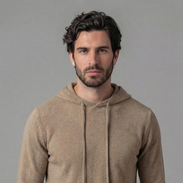 Jorah | Casual Knitted Pullover Hoodie for Men