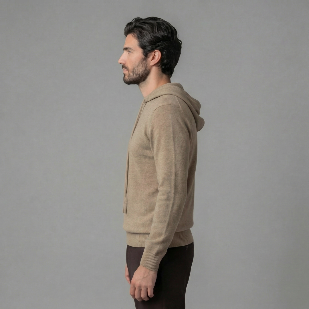 Jorah | Casual Knitted Pullover Hoodie for Men