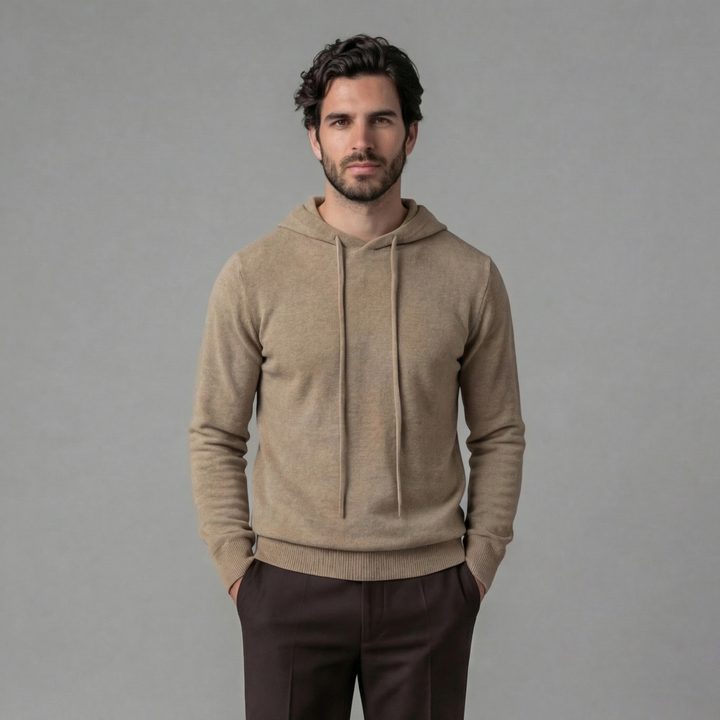 Jorah | Casual Knitted Pullover Hoodie for Men