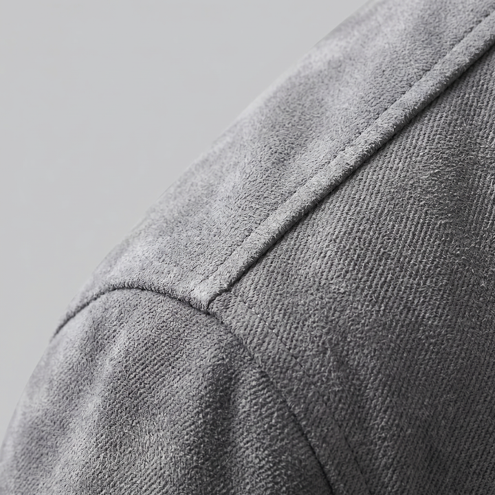 Reid | Classic Suede Jacket with Zip Collar
