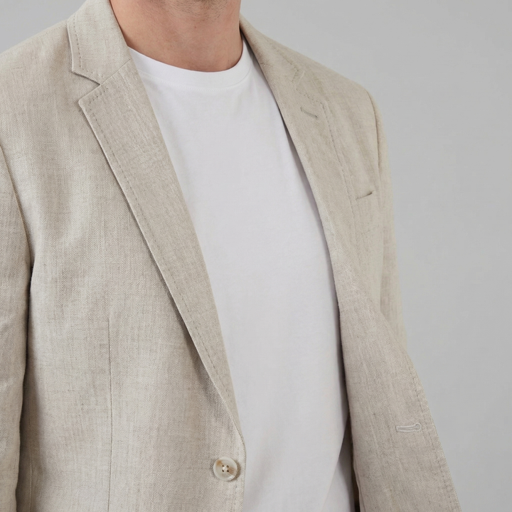 Freddie | Relaxed Linen Blazer for Men's Breathable Tailoring