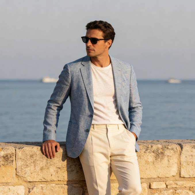 Toby | Relaxed Lightweight Blazer for Men's Smart Casual Suits