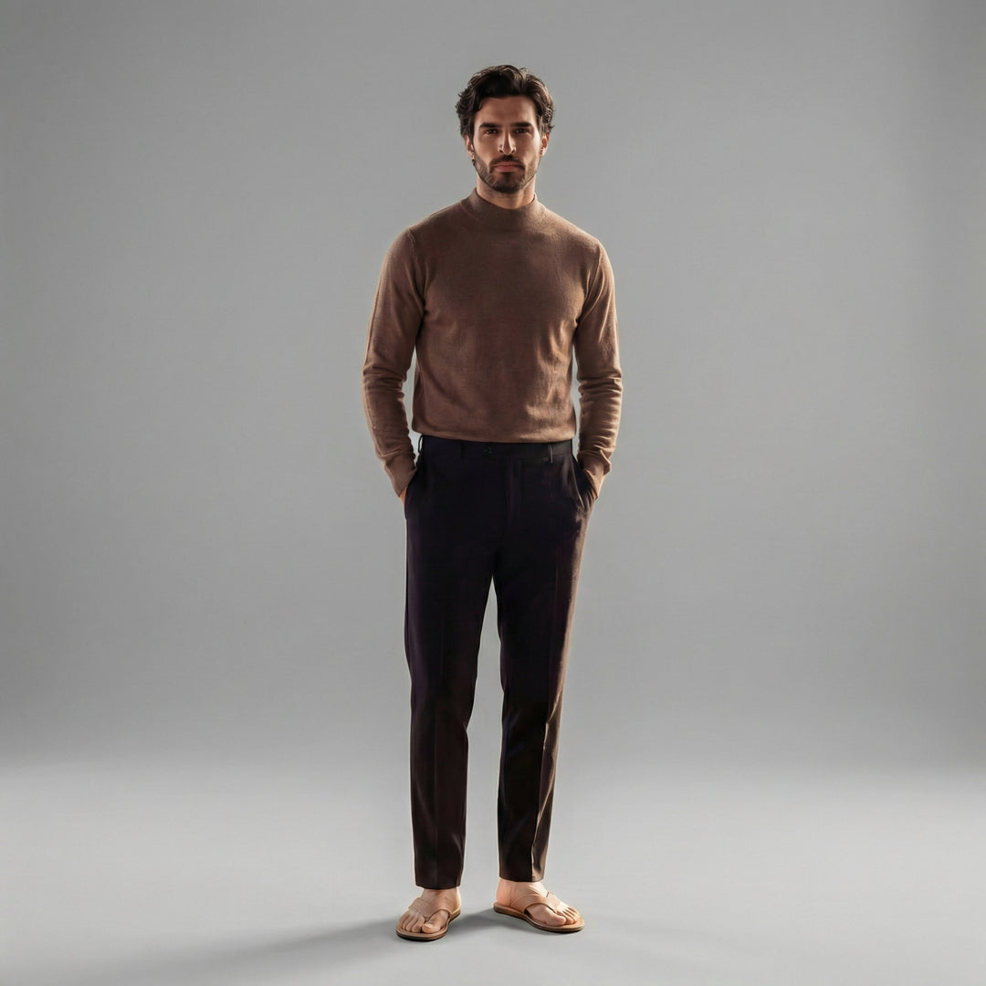 Mercer | Elegant Roll Neck Jumper for Men